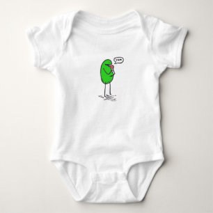 Body Para Bebê Weenii verde "Yum" Creeper de uma peça só infant
