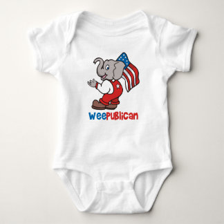 Body Para Bebê WeePublican e bandeira