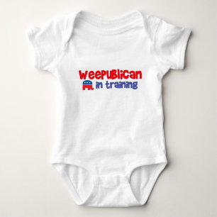Body Para Bebê WeePublican no treinamento