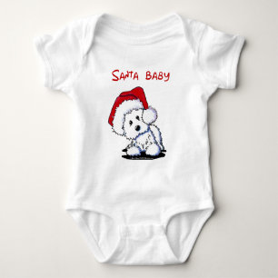 Body Para Bebê Westie Dog PAPAI NOEL (Luzes)