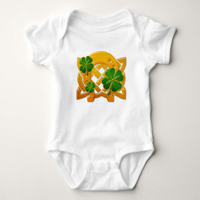 Body Para Bebê Whimsey de 3D divertido irlandês (Frente)