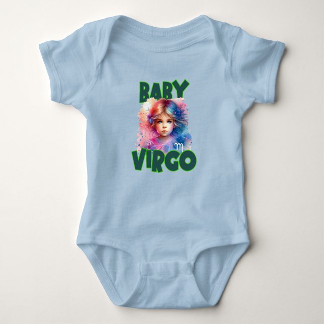 Body Para Bebê Whimsical Virgo Charm (Frente)