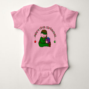 Body Para Bebê White Elf Baby 1rua Natal