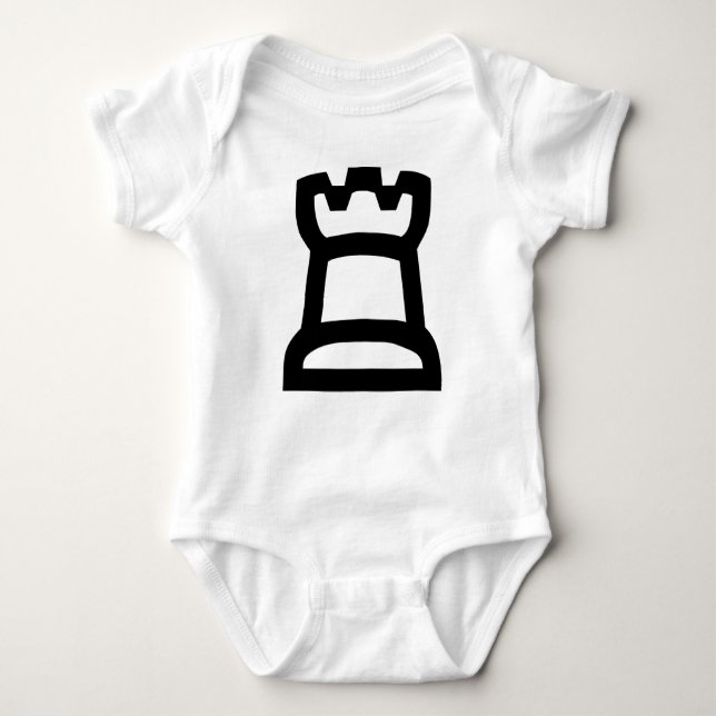 Body Para Bebê White Rook (Frente)