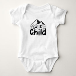 Body Para Bebê Wild Child Adventure Baby Bodysuit - Cute Mountain