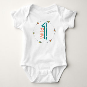 Body Para Bebê Wild One Baby primeiro aniversario - Seta Tribal B