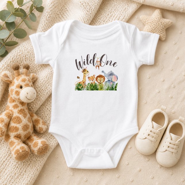 Body Para Bebê Wild One Safari  (Criador carregado)