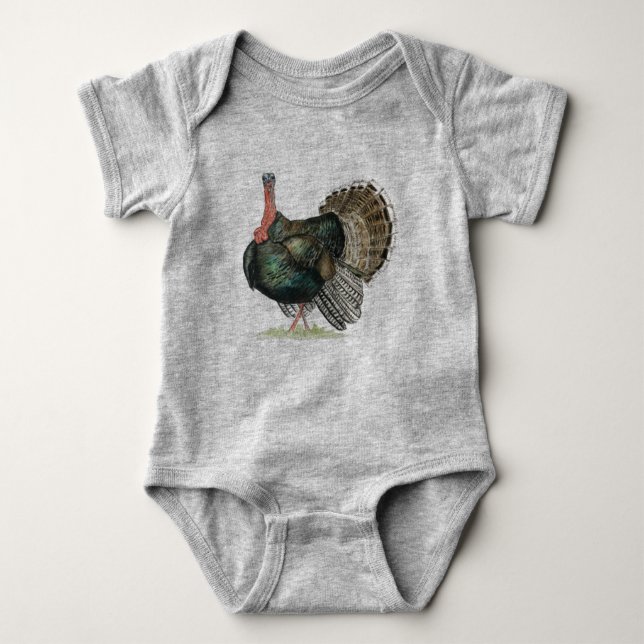 Body Para Bebê Wild Turkey Baby Bodydress (Frente)