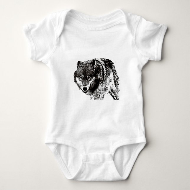 Body Para Bebê Wild Wolf (Frente)
