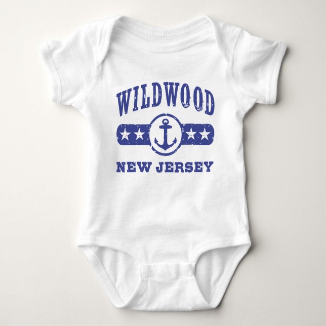 Body Para Bebê Wildwood New Jersey (Frente)