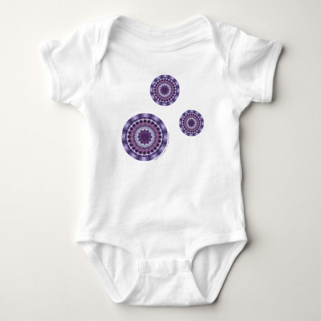 Body Para Bebê Wind Mandala Kid e Baby Light Shirt (Frente)