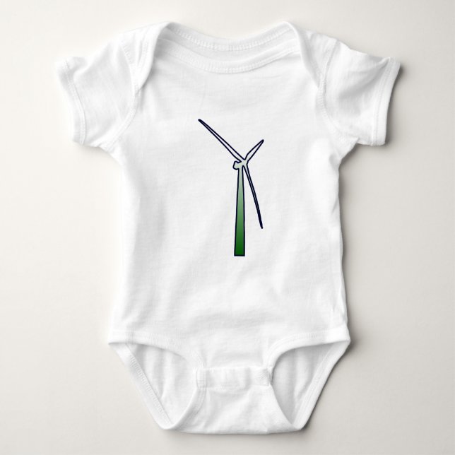 Body Para Bebê Windrad sopras generator wheel (Frente)