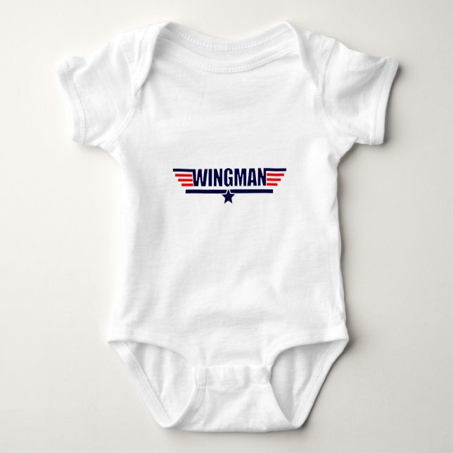 Body Para Bebê Wingman da arma do Tog (Frente)