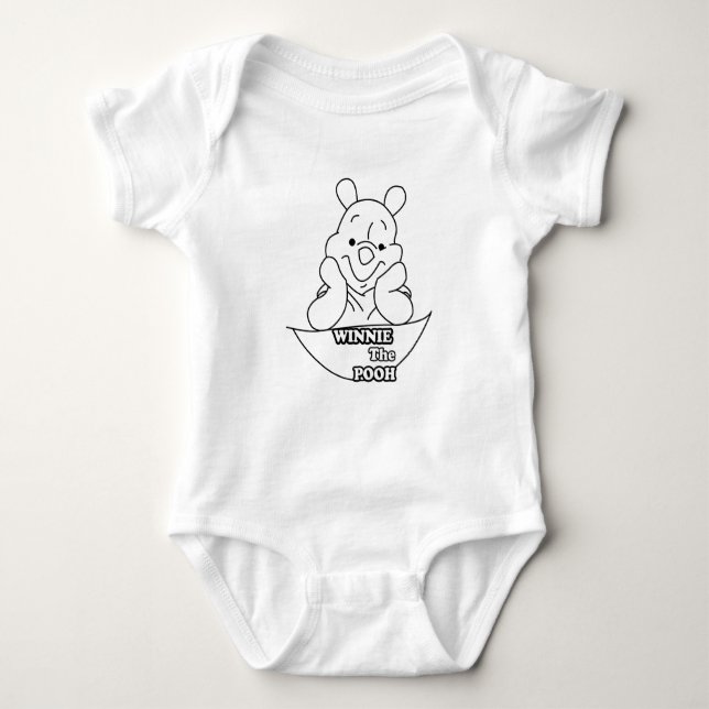 Body Para Bebê winnie the pooh (Frente)