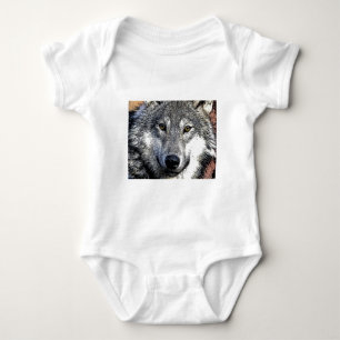Body Para Bebê Wolf Eyes Trabalho de arte