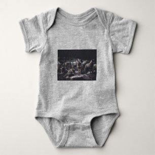 Body Para Bebê Wolf Pack