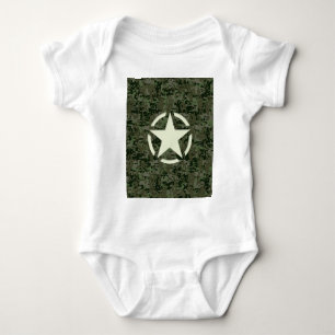 Body Para Bebê Woodland Digital Stencil
