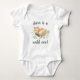 Body Para Bebê Woodland Fox | Personalized First Birthday (Frente)