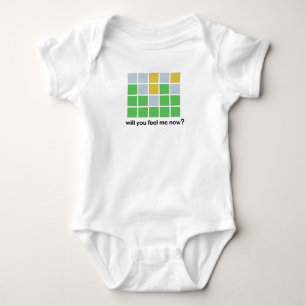 Body Para Bebê Wordle Meming, Baby Wordle Quebra-cabeça, Engraçad