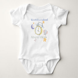 Body Para Bebê World's cutest alarm clock - baby name on back