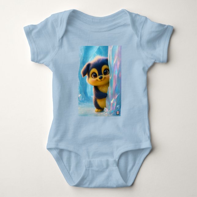 Body Para Bebê Wuffoo Molli Cute Kawaii Puppy Ice cave (Frente)