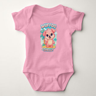 Body Para Bebê Wuffoo Shelly Kawaii Puppy Tropical Island