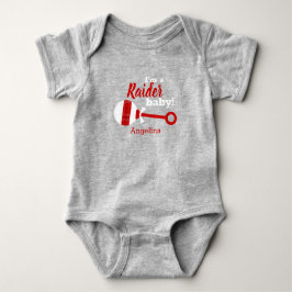 Body Para Bebê Xadrez Vermelha Rattle Raider Bebê Roupa