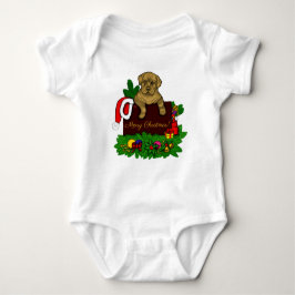 Body Para Bebê XMas puppy