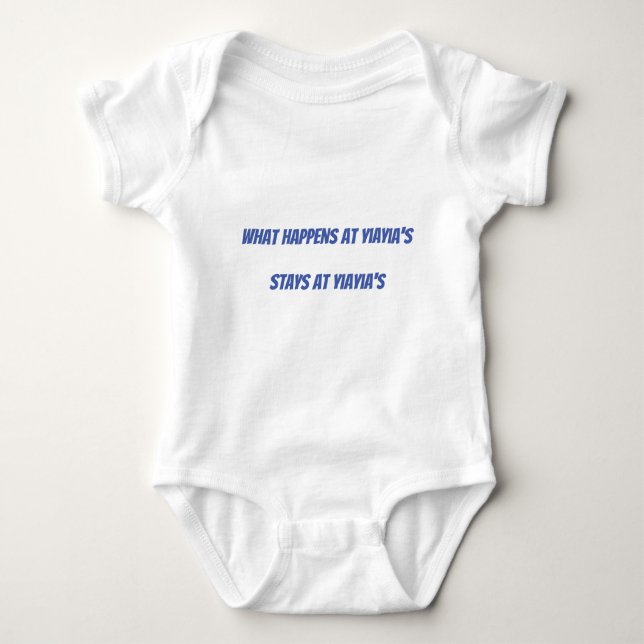 Body Para Bebê yiayayayia baby body (Frente)