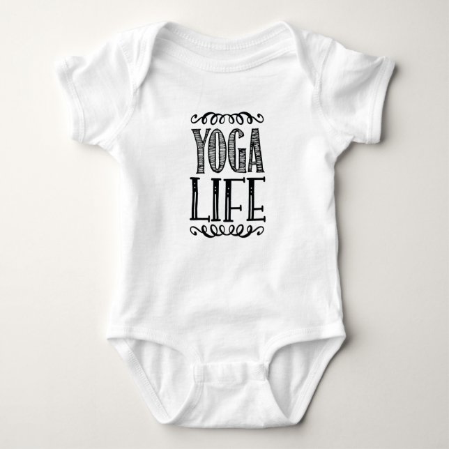Body Para Bebê Yoga Life (Frente)