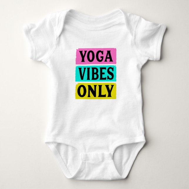Body Para Bebê Yoga vibes apenas (Frente)