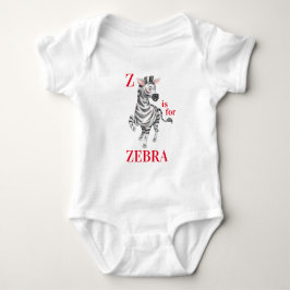 Body Para Bebê Z é para ZEBRA Whimsical