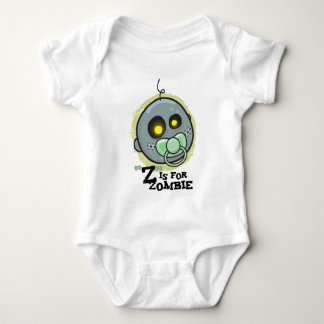 Body Para Bebê "Z" é para Zombie com Pacificador (meninos) Creepe