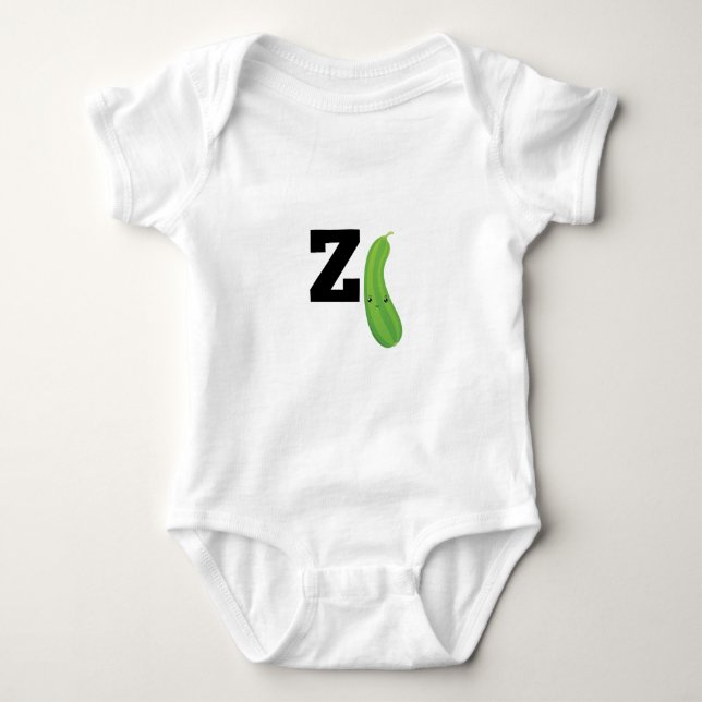 Body Para Bebê Z é para Zucchini (Frente)