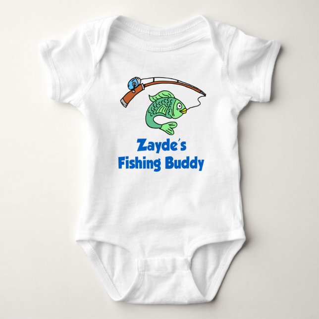 Body Para Bebê Zayde's Fisheries Buddy (Frente)