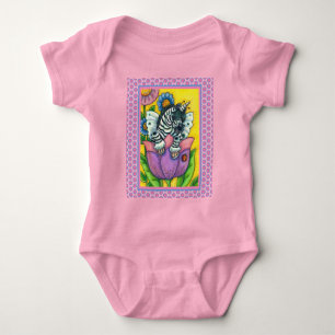 Body Para Bebê ZEBO WHIMSYNICKER, ZEBRA UNICORN Fantasy