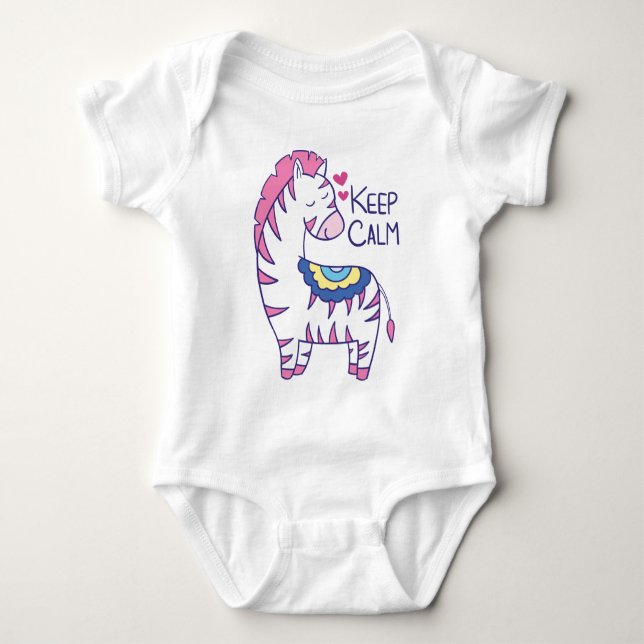 Body Para Bebê Zebra (Frente)
