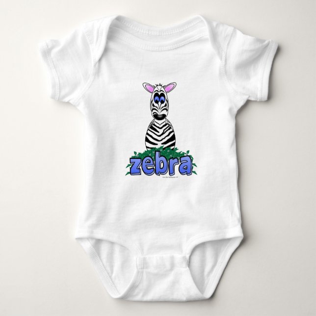 BODY PARA BEBÊ ZEBRA (Frente)