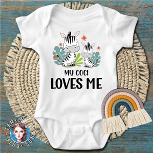 Body Para Bebê Zebra Meu Gogi Me Ama