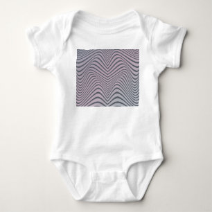 Body Para Bebê Zebra Psicodélica: Grainy Vintage Stripes.