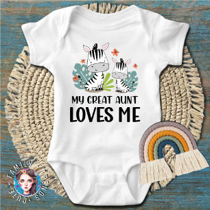 Body Para Bebê Zebras, minha tia Excelente me ama