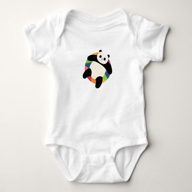 Body Para Bebê Zen Panda Spin (Frente)