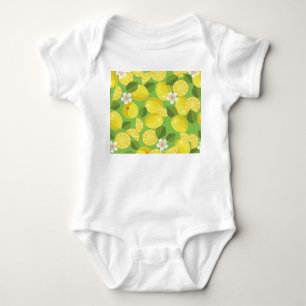 Body Para Bebê Zesty Lemon: Citrus Pattern Delight