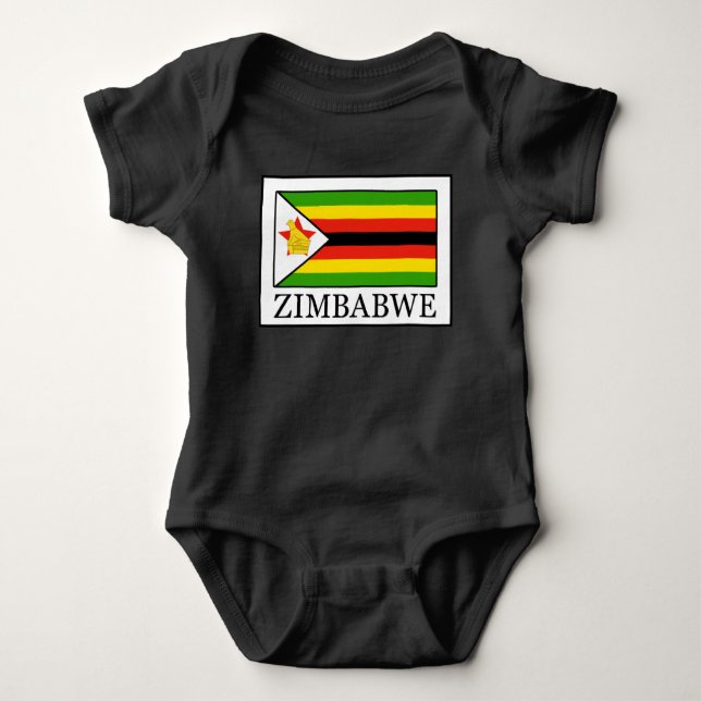 Body Para Bebê Zimbabué (Frente)