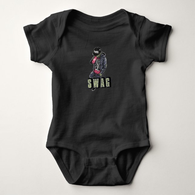 Body Para Bebê Zombie Swag (Frente)