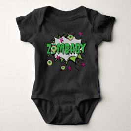 Body Para Bebê Zombie ZomBaby Zombie Engraçada Fresca PopArt
