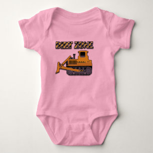 Body Para Bebê Zona da sujeira (escavadora) - do Bodysuit do