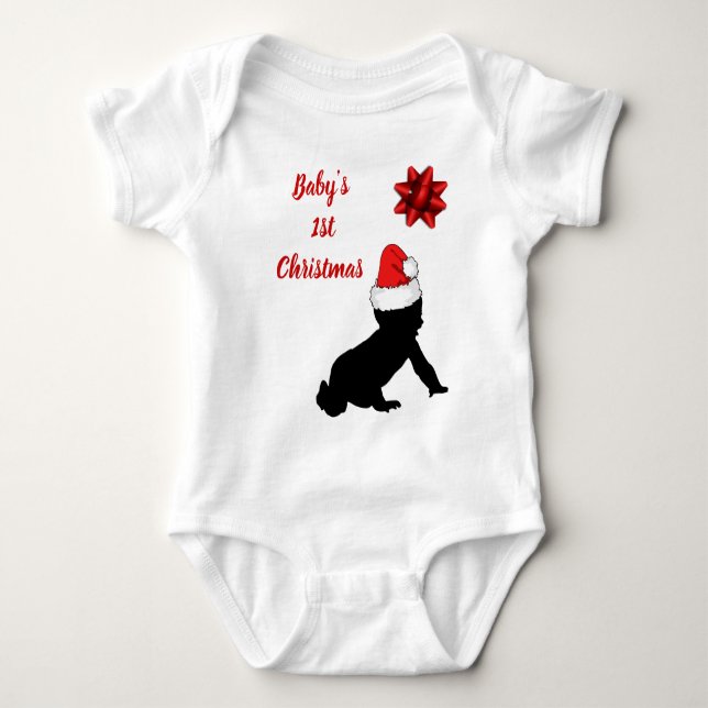 Body para o 1º Natal do bebê (Frente)
