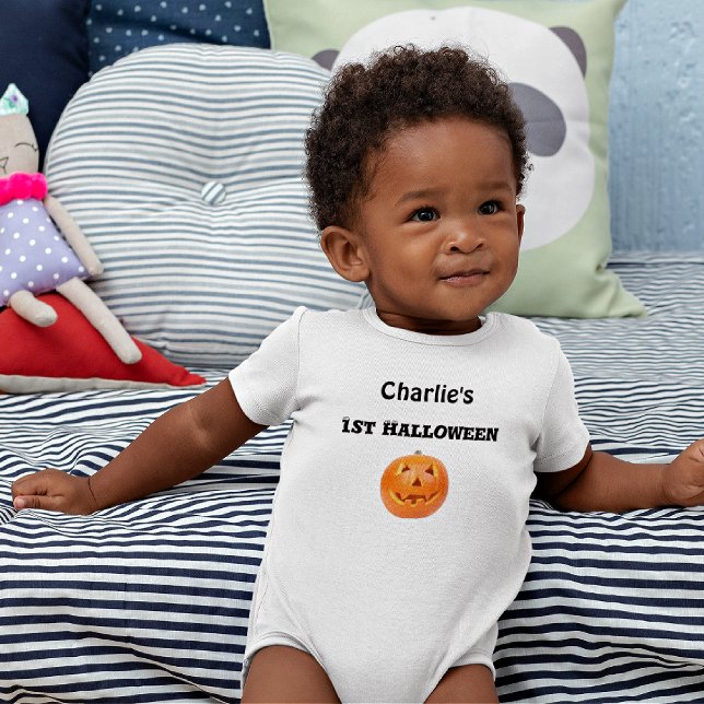 Body para o primeiro Halloween do bebê Nome do Beb (Criador carregado)