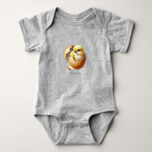 Body Pequeno para Bebê com Pintinho Nascente